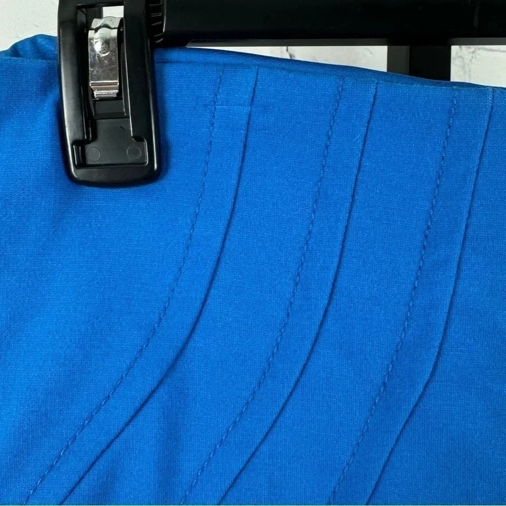 Diane Von Furstenberg Cameroon Stretch Mini Skirt Blue Size 2 - Picture 7 of 8